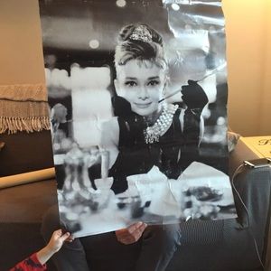 Set of 3 HUGE Audrey Hepburn posters